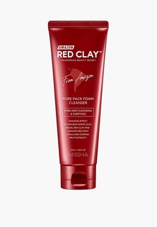 Пенка для умывания Missha и очищения пор Amazon Red Clay с амазонской глиной, 120 мл