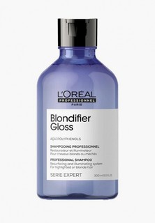 Шампунь LOreal Professionnel L'Oreal профессиональный Blondifier Gloss для осветленных и мелированных волос, 300 мл