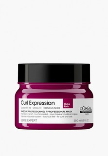 Маска для волос LOreal Professionnel L'Oreal интенсивно увлажняющая, Профессиональная, Curl Expression, для всех типов кудрявых волос, 250 мл