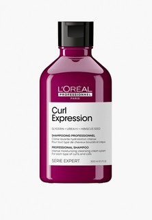 Шампунь LOreal Professionnel L'Oreal увлажняющий, Профессиональный, Curl Expression, для всех типов кудрявых волос, 300 мл