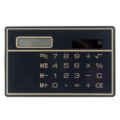 Калькулятор плоский, 8 - разрядный, чёрный NO Brand