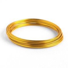 Проволока для плетения d=1.5мм, намотка 5м, цвет золотой Queen Fair