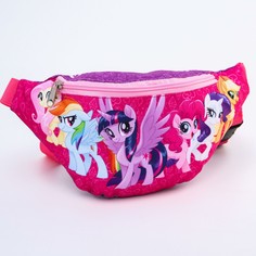 Сумка на пояс my little pony , 25*6*13, отд на молн, без подклада, малиновый Hasbro