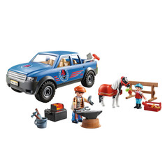 Игровые наборы Playmobil Игровой набор Playmobil Мобильный кузнец на джипе