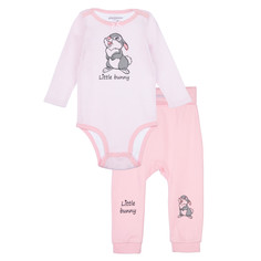 Комплекты детской одежды Playtoday Комплект для девочек Sweet bunny newborn-baby girls (боди, брюки)