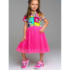 Платья и сарафаны Playtoday Платье трикотажное для девочки Be positive 12342034