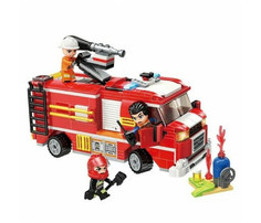 Конструкторы Конструктор Enlighten Brick Пожарная машина с фигурками и аксессуарами 370 деталей