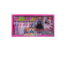 Куклы и одежда для кукол Defa Кукла с набором платьев и аксессуарами 29 см DF8426