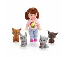 Куклы и одежда для кукол Defa Кукла с Домашними Животными 10 см