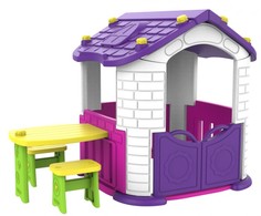 Игровые домики и палатки Toy Monarch Игровой домик со столиком и 2 стульчиками