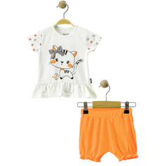 Комплекты детской одежды Mini World Комплект для девочки (футболка и шорты) MW16567