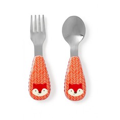 Столовые приборы Skip-Hop Набор ложка+вилка Zoo Utensil