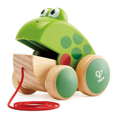 Каталки-игрушки Каталка-игрушка Hape для малышей Лягушонок Зверики