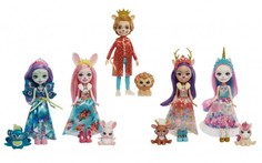 Куклы и одежда для кукол Enchantimals Набор Королевские друзья Куклы с питомцами