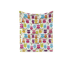 Пледы Плед JoyArty Мягкий плюшевый плед покрывало Совиное представление велсофт 130х180 см