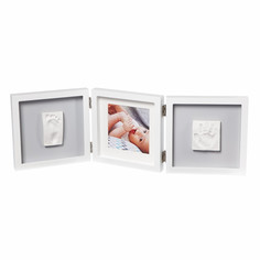 Фотоальбомы и рамки Baby Art Рамочка тройная квадратная с отпечатком