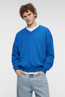 Джемпер хлопковый вязаный с V-образным вырезом Befree