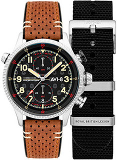 fashion наручные мужские часы AVI-8 AV-4080-RBL01. Коллекция Hawker Hunter Duke
