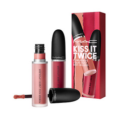 Помада для губ MAC Набор для губ Kiss It Twice Powder Kiss Liquid Duo Best-Sellers