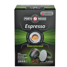 Кофе в капсулах Porto Rosso Espresso Классический, 10х5 г Московская кофейня на паях