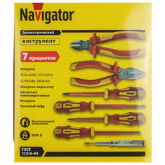 Наборы ручных инструментов набор диэлектрического инструмента NAVIGATOR 7 предметов