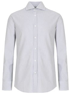Рубашка Slim Fit хлопковая Brunello Cucinelli