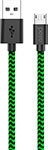 Дата-кабель Pero DC-04 micro-USB 2А 2м Green-black ПЕРО