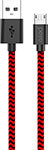 Дата-кабель Pero DC-04 micro-USB 2А 2м Red-black ПЕРО
