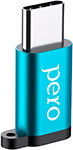 Адаптер Pero AD01 TYPE-C TO MICRO USB голубой ПЕРО