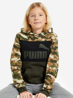 Худи для мальчиков PUMA Ess+ Camo, Зеленый