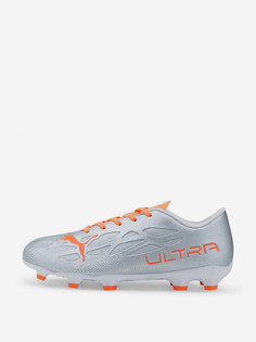 Бутсы для мальчиков PUMA Ultra 4.4 FG/AG Jr, Серебряный