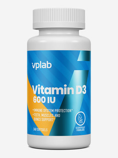 Витамин Д3 600 МЕ в капсуле, VPLAB Vitamin D3 600 IU, 240 капсул, Синий