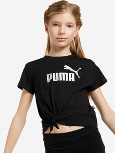 Футболка для девочек PUMA Ess+ Logo Knotted, Черный