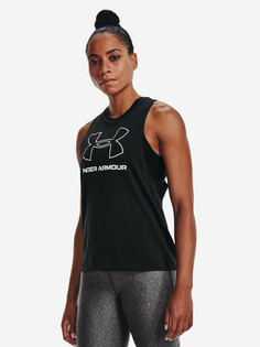 Майка женская Under Armour UA Sportstyle Logo Tank, Черный