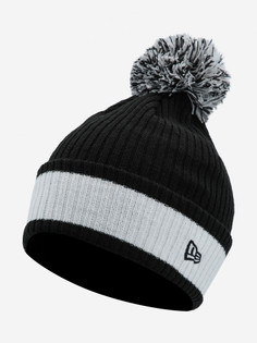 Шапка New Era Wordmark Contrast Bobble, Черный