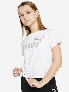 Футболка для девочек PUMA Ess+ Logo, Белый