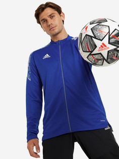 Толстовка футбольный мужской adidas, Синий