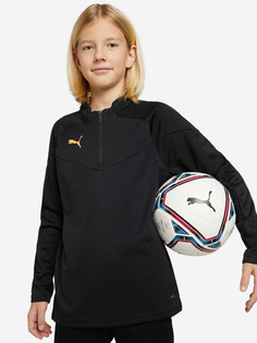 Толстовка футбольный для мальчиков PUMA Individualfinal, Черный