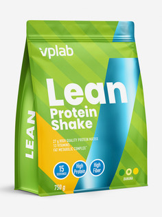 Протеиновый коктейль для похудения VPLAB Lean Protein Shake, клетчатка, L-карнитин, CLA, банан, 750 г, Зеленый