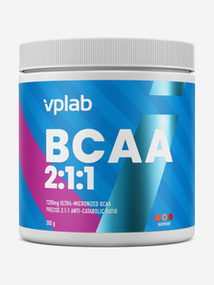 Аминокислоты VPLAB BCAA 2:1:1, аминокислотный комплекс, 300 г, малина, Синий