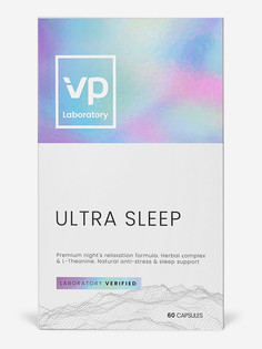 Здоровый сон, натуральный комплекс VPLaboratory/VPLAB Ultra Sleep, пассифлора, мелисса, валериана, 5 HTP, 60 капсул, Белый