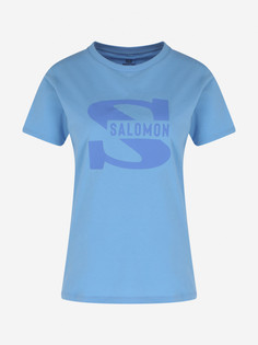 Футболка женская Salomon Outlife Big Logo, Голубой