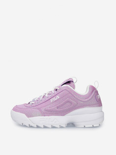 Кроссовки для девочек FILA Disruptor II Glimmer, Фиолетовый