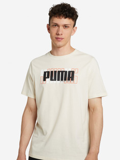 Футболка мужская PUMA Athletics, Бежевый