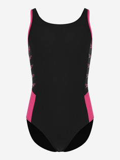 Купальник для девочек Speedo Boom Logo Splice, Черный
