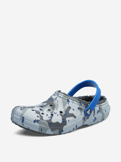 Сабо для мальчиков Crocs ClassicLinedCamoCgK, Серый