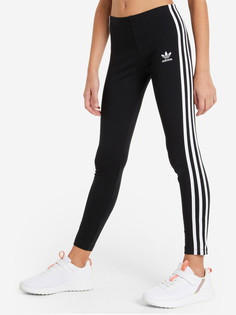 Легинсы для девочек adidas 3-Stripes, Черный