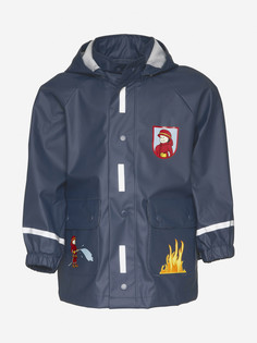 Непромокаемая куртка без подклада "Пожарный" для мальчика Playshoes, Синий