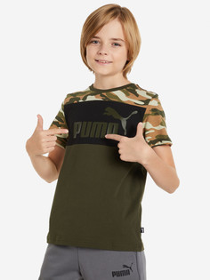 Футболка для мальчиков PUMA Ess+ Camo, Зеленый