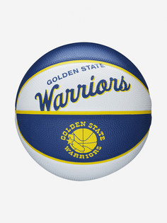 Мяч баскетбольный Wilson NBA Team Retro Mini GS Warriors, Белый